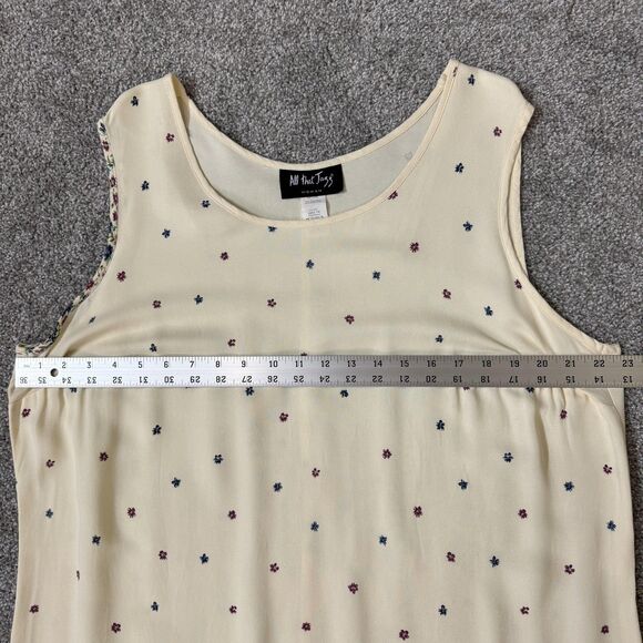 All That Jazz Dress Womens 22 Floral Sleeveless Midi Tank Vintage Set - Picture 12 of 16